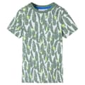 Miniatyrbild 1 av 2: T-shirt för barn ecru och grön 128