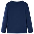 Miniatyrbild 2 av 2: T-shirt med långa ärmar för barn marinblå melange 116