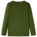 Miniatyrbild 2 av 2: T-shirt med långa ärmar för barn mörk khaki 116