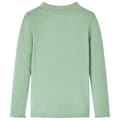 Miniatyrbild 2 av 2: T-shirt med långa ärmar för barn polokrage mörk mintgrön 104