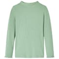Miniatyrbild 1 av 2: T-shirt med långa ärmar för barn polokrage mörk mintgrön 104