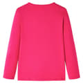 Miniatyrbild 2 av 2: T-shirt med långa ärmar för barn stark rosa 128