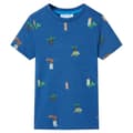 Miniatyrbild 1 av 2: T-shirt för barn mörkblå melerad 116