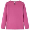 Miniatyrbild 2 av 2: T-shirt med långa ärmar för barn hallonrosa 116