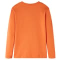 Miniatyrbild 2 av 2: T-shirt med långa ärmar för barn mörk orange 92