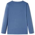 Miniatyrbild 2 av 2: T-shirt med långa ärmar för barn blå melange 140