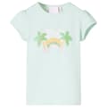 Miniatyrbild 1 av 2: T-shirt för barn ljus mintgrön 92