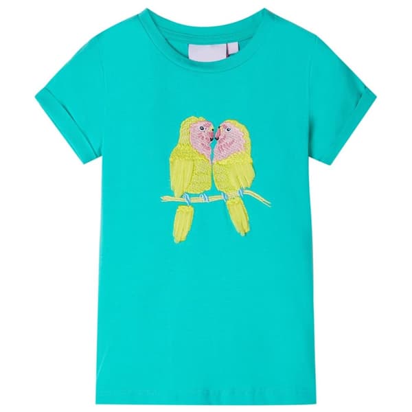 T-shirt för barn mintgrön 92