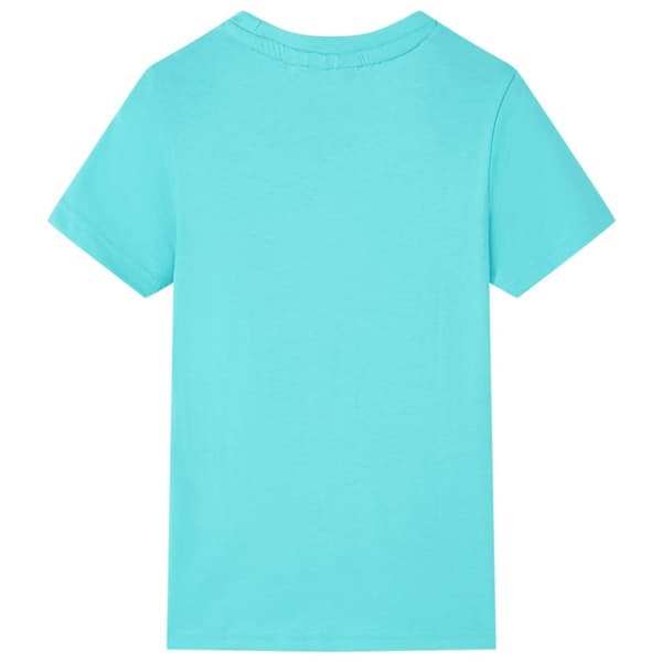 T-shirt med korta ärmar för barn aqua 140