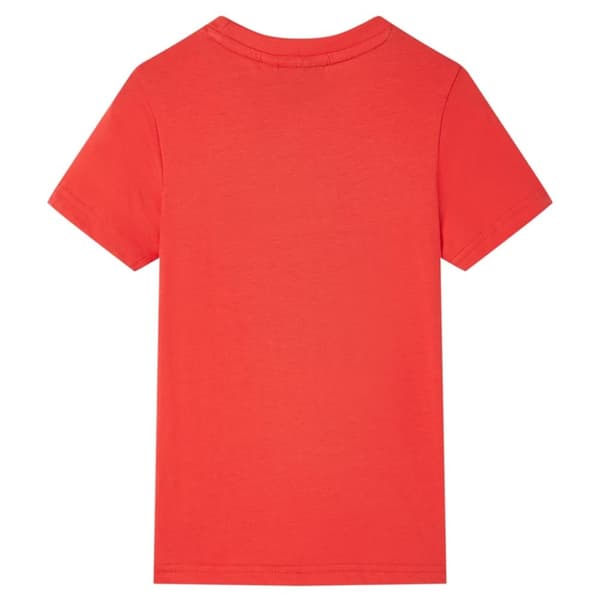 T-shirt med korta ärmar för barn röd 116