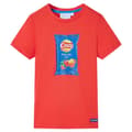 Miniatyrbild 1 av 2: T-shirt med korta ärmar för barn röd 116
