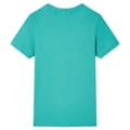 Miniatyrbild 2 av 2: T-shirt med korta ärmar för barn mörk mintgrön 128