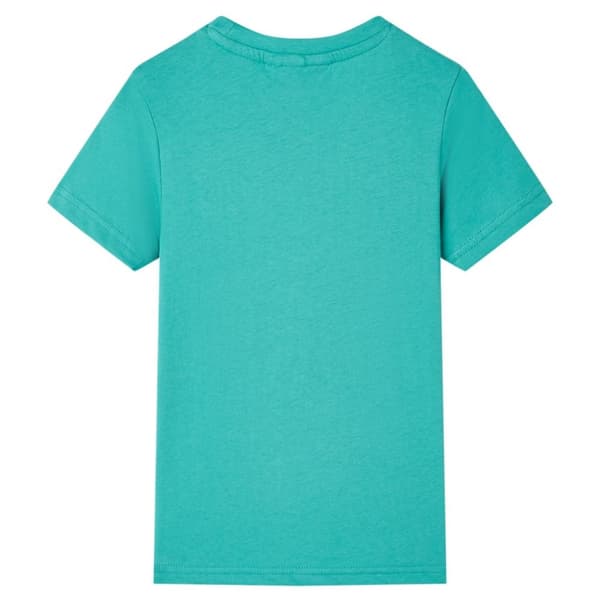 T-shirt med korta ärmar för barn mörk mintgrön 104