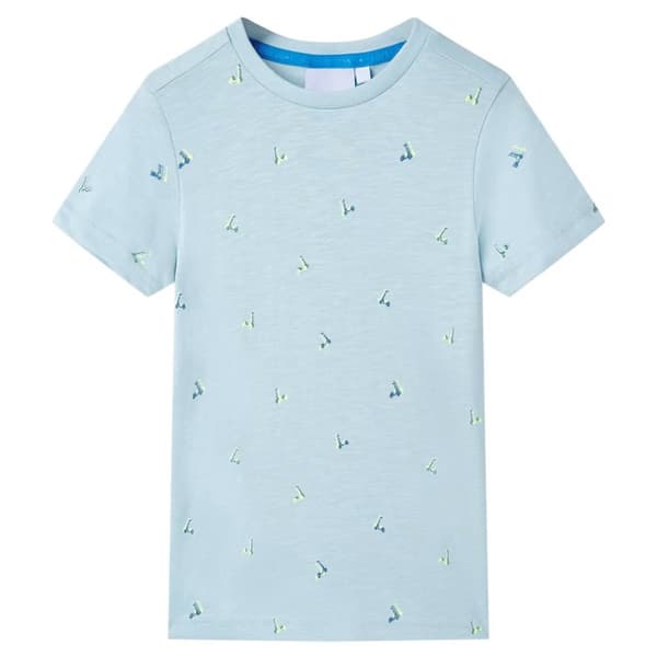 T-shirt för barn ljusblå 92