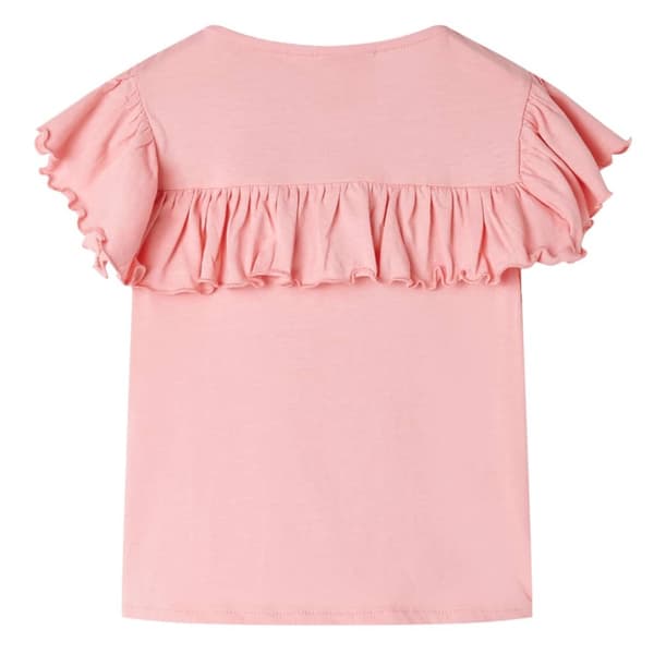 T-shirt för barn medelrosa 104