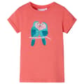 Miniatyrbild 1 av 2: T-shirt för barn korallröd 92
