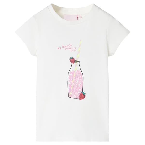 T-shirt för barn ecru 140