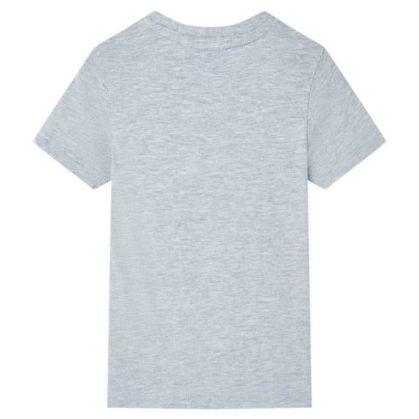 T-shirt med korta ärmar för barn grå 140