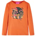 Miniatyrbild 1 av 2: T-shirt med långa ärmar för barn stark orange 140