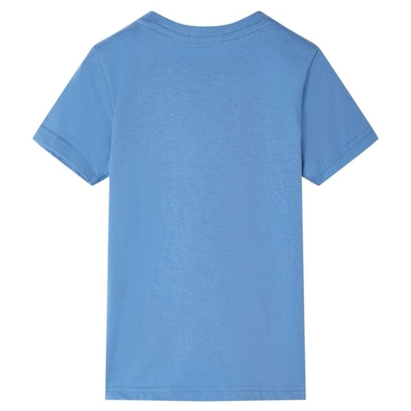 T-shirt med korta ärmar för barn medelblå 116