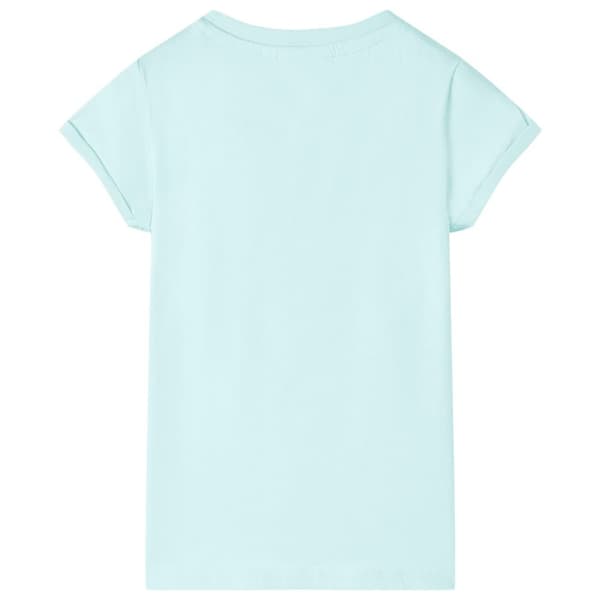 T-shirt för barn ljusaqua 104