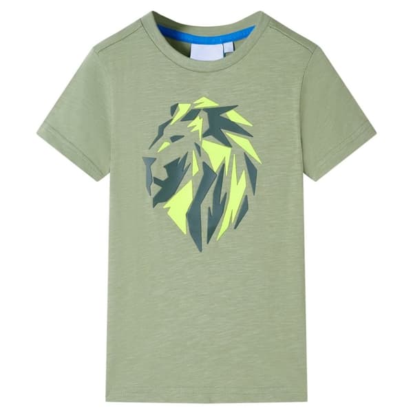 T-shirt för barn ljus khaki 92