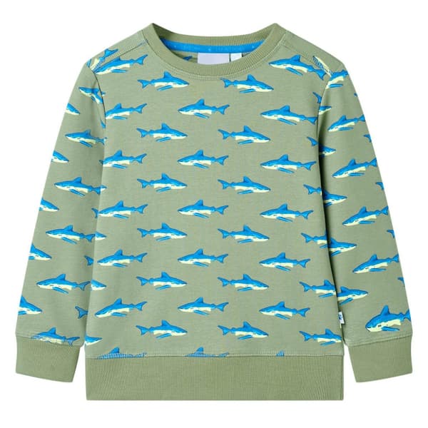 Barntröja ljus khaki 140
