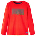 Miniatyrbild 1 av 2: T-shirt med långa ärmar för barn röd 128