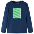 Miniatyrbild 1 av 2: T-shirt med långa ärmar för barn marinblå 116