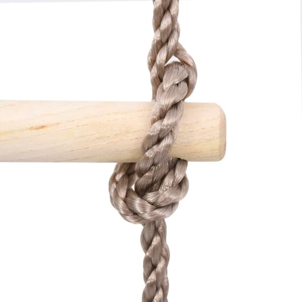 vidaXL Klätterstege med 5 stegpinnar 210 cm massiv furu