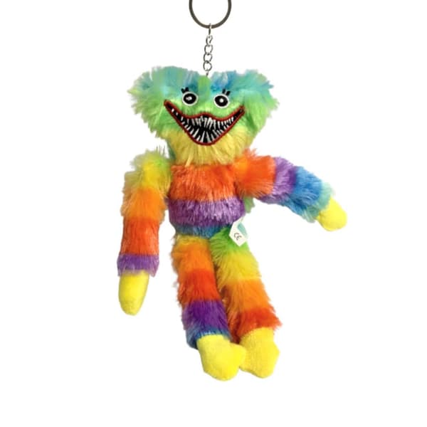 Rainbow Huggy Wuggy Blødt legetøj nøglering, CE-certifikat
