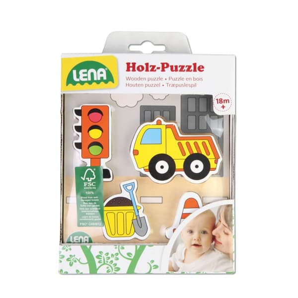 Lena Träpussel Dumper Truck