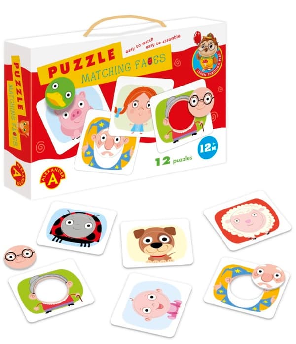 Alexander Baby Puzzle - Matchande ansikten (från 12 månader)