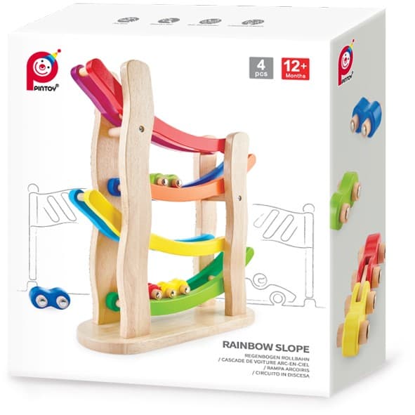 Pintoy Regnbåge Bil Ramp (från 12 mån)
