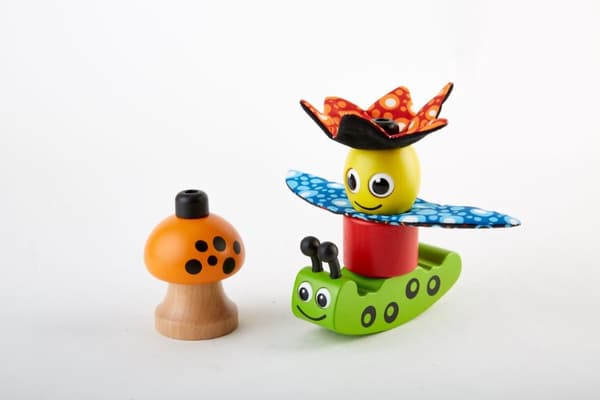 Pintoy trä stapelleksak mellan (från 12 mån)