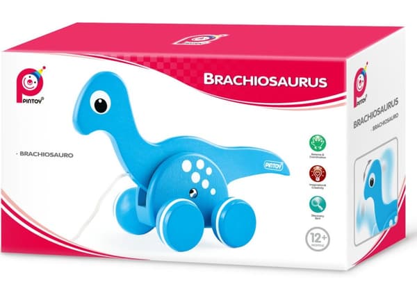 Pintoy dragleksak Brachiosaurus Dinosaur  (fr. 12 mån)