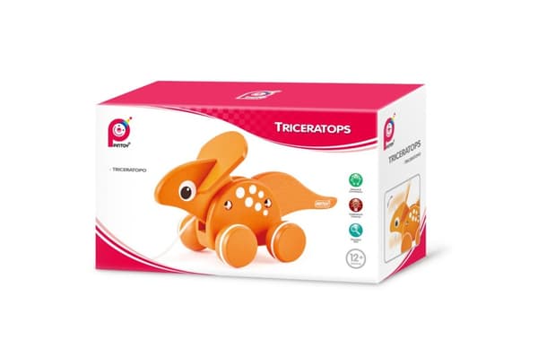 Pintoy dragleksak Triceratops Dinosaur (fr.12 mån)