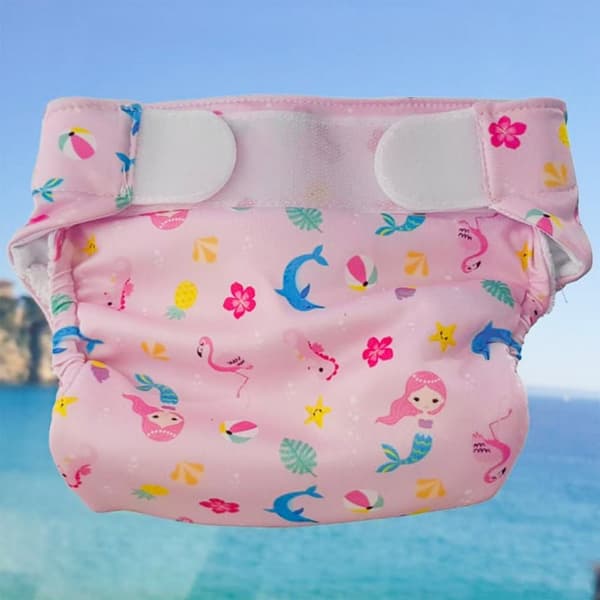 Freds Swim Academy Pestävä uimavaippa Mermaid Koko 1 4-9 kg Pinkki