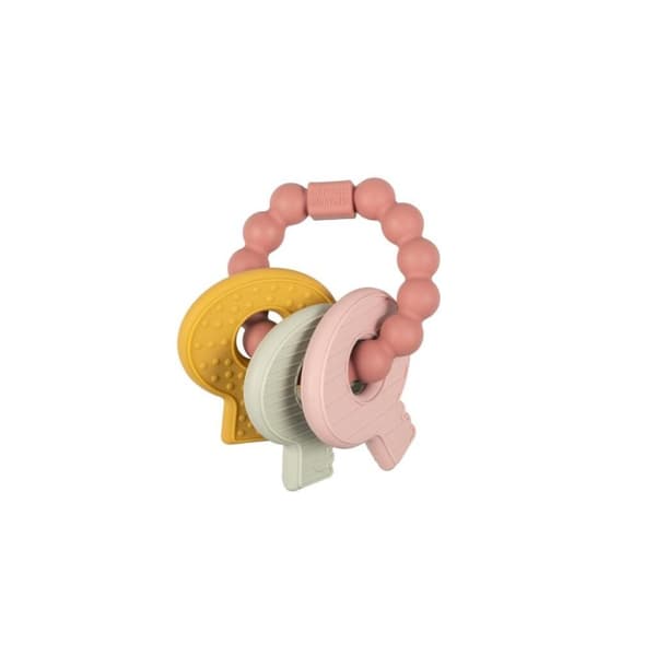 Lille hollandsk biring silikone bundt nøgler Pink