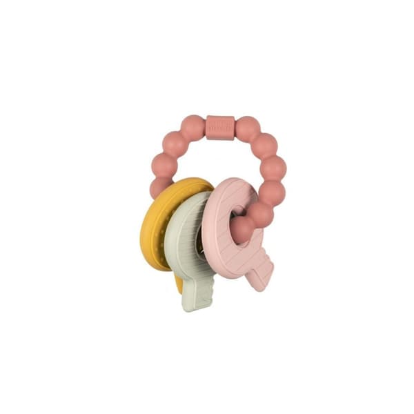 Lille hollandsk biring silikone bundt nøgler Pink