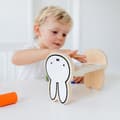 Miniatyrbillede 6 af 7: Miffy træhammerbænk