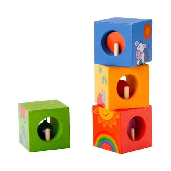 Classic World Discovery Cubes med Djurpussel (från 12 mån)