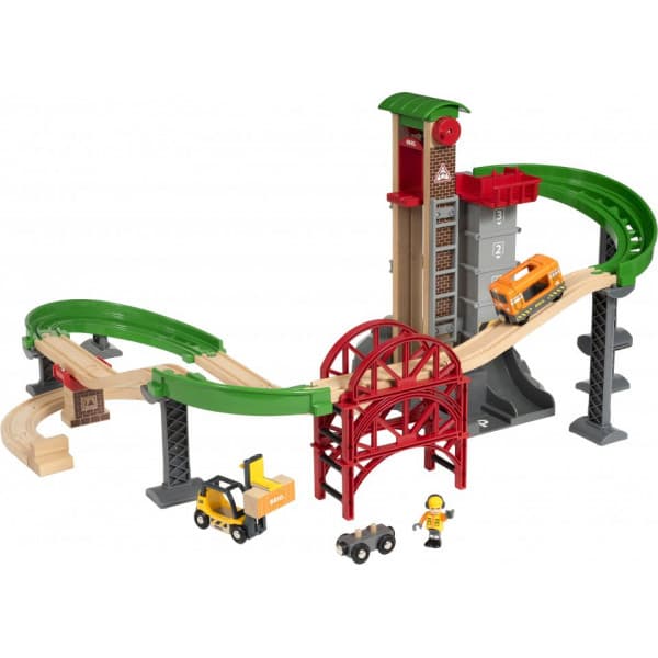 BRIO World 33887 - Nosta ja lastaa -varastosetti