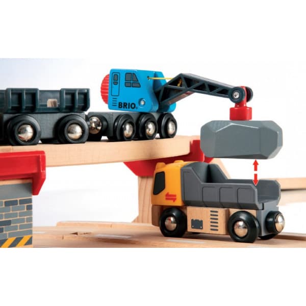 BRIO World 33210 - Järn- & vägsten lastning järnväg