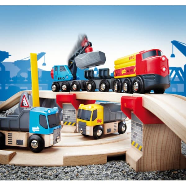 BRIO World 33210 - Järn- & vägsten lastning järnväg
