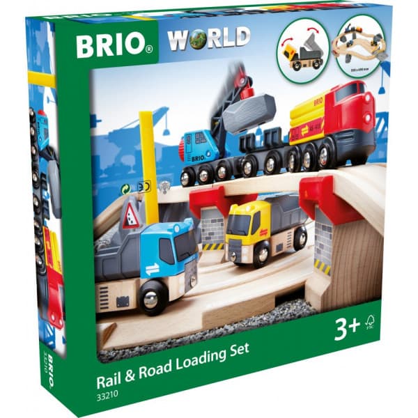 BRIO World 33210 - Järn- & vägsten lastning järnväg