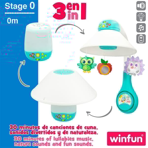 Winfun 3 1 1 Baby Projektor Flerfarvet