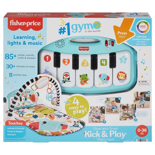 Fisher Price Matta Med Ljus Och Ljud Kick & Play Piano