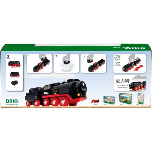 BRIO 33884 - Batteridriven ångande ångtåg
