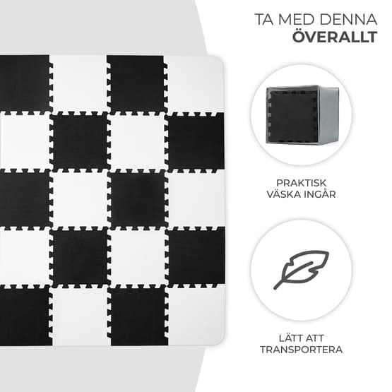 Lekmatta - Puslespil Luno Sort